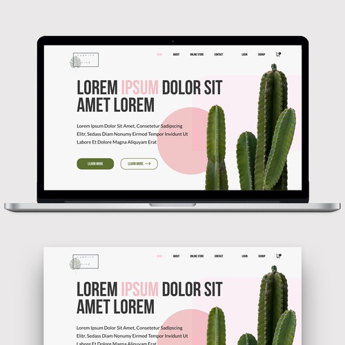 Architecture website with the title 'Web Design Contest Entry'