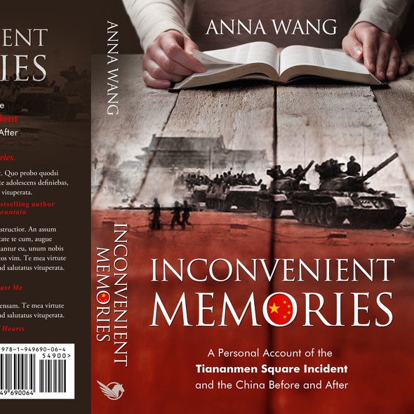 Political book cover with the title 'Inconvenient Memories - A memoir'