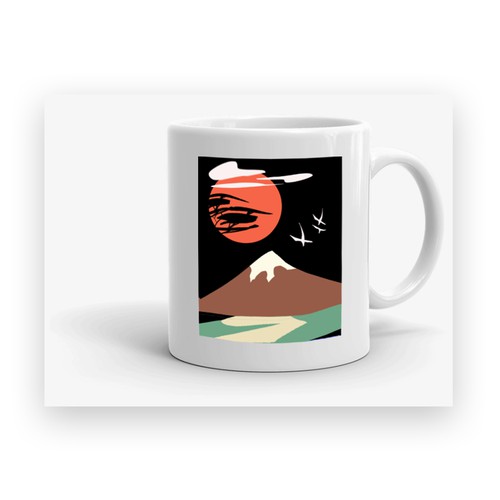 Print illustration with the title 'Prints for cup'