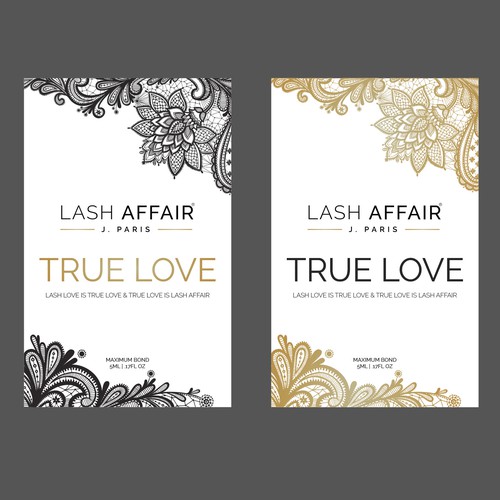 Professional packaging with the title 'packaging for eyelashes product'