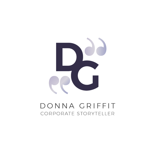 Lavender logo with the title 'Corporate Storyteller'