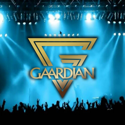 Rolling stone logo with the title 'Identity logo for a rock band'