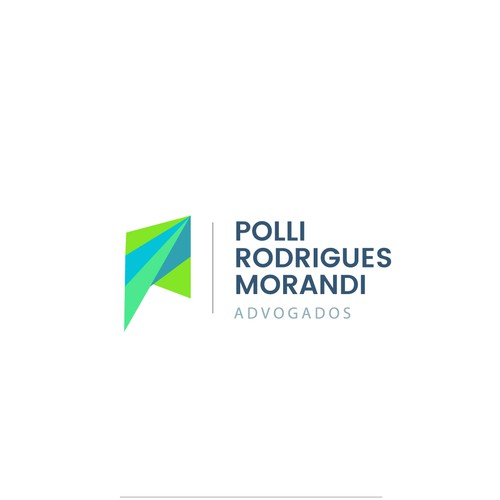 Multicolor logo with the title 'Logo for Modern Brazilian Law Firm.'