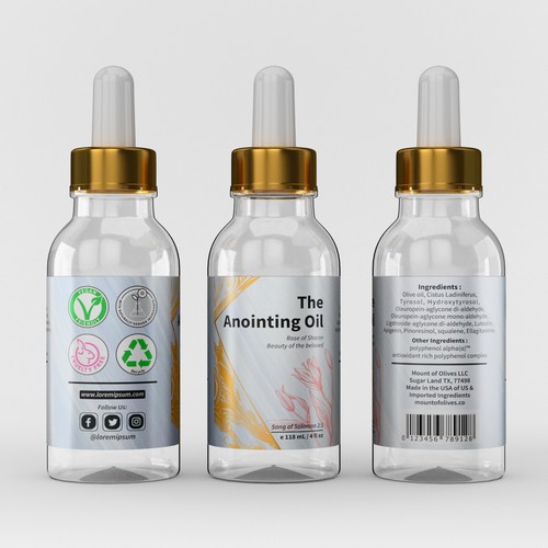 White label with the title 'luxury label design'