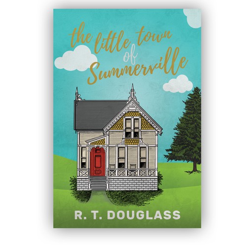 Mixed media design with the title 'Little town of summerville'