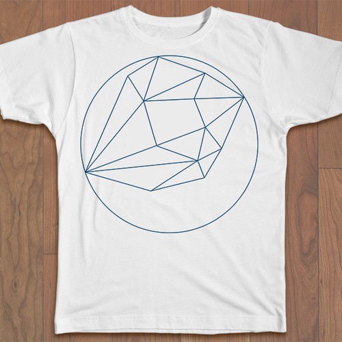 Geometric t-shirt with the title 'Minimalist Tee Geometric Tee design'