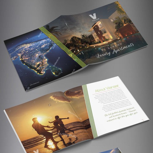 Indian design with the title 'Vianaar Brochure Design'