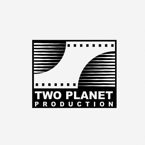 Black and white design with the title 'Logo wanted for Two Planet Productions'