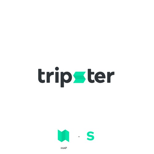 Map design with the title 'Logo design'