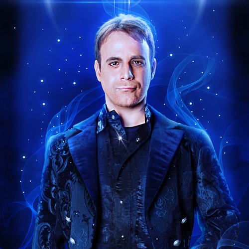 Banner artwork with the title 'Rock Star Magician Las Vegas Billboard Design'