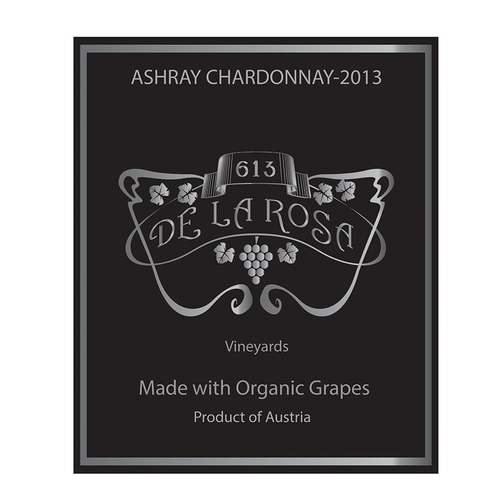 Art Nouveau design with the title 'vino'