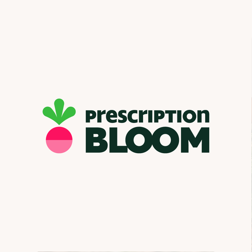 Positive logo with the title 'Prescription Bloom — Community Not For Profit Logo'
