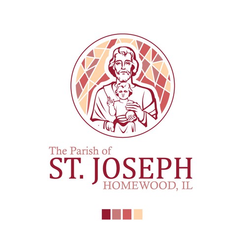 Church logo with the title 'The Parish of St. Joseph Homewood, IL '