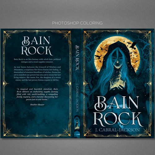 Book cover with the title 'Book cover illustration'