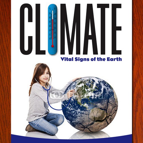 Climate change design with the title 'Climate School Poster'
