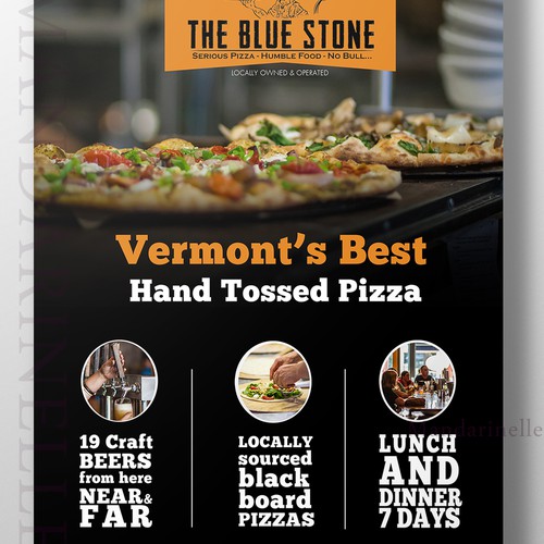 Page layout design with the title 'Full Page Restaurant Ad!'