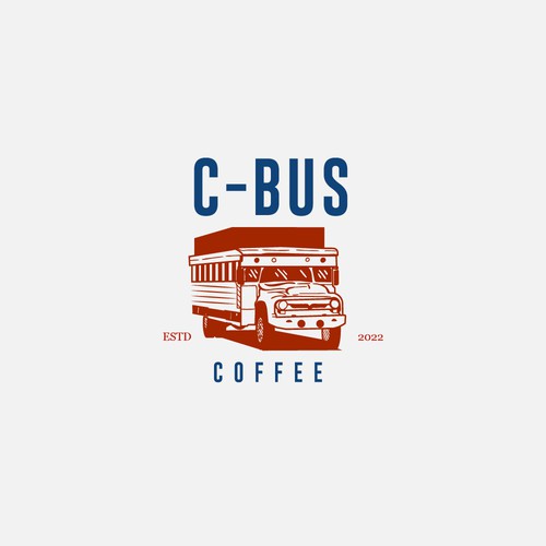 Authentic logo with the title 'Chiva bus logo coffee shop'