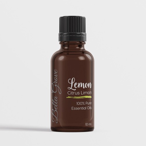 Feminine label with the title 'Beautiful, elegant label'