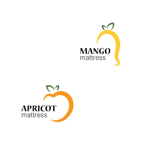 Fruity design with the title 'Two affiliated logos for mattress company'