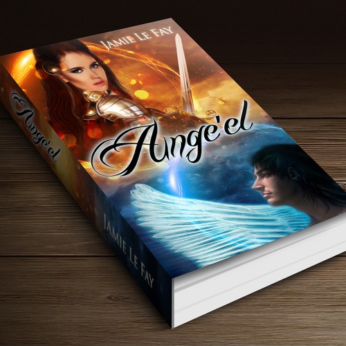 Warrior book cover with the title 'Angels and Warriors - Engaging Paperback and ebook Cover'