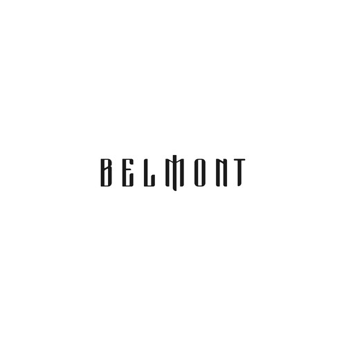 Stylish logo with the title 'Belmont'