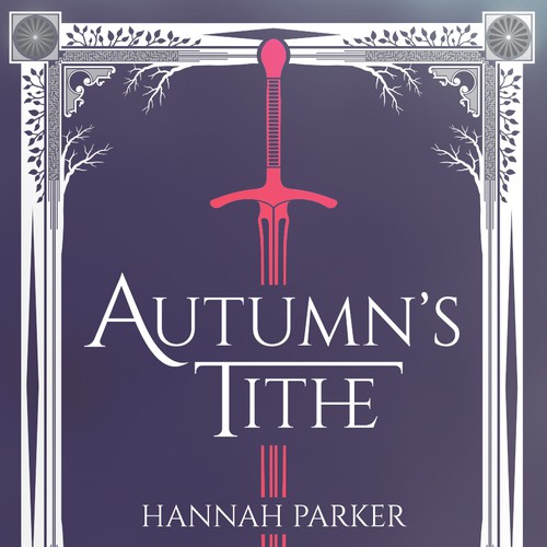 Blade design with the title 'Fantasy book cover'