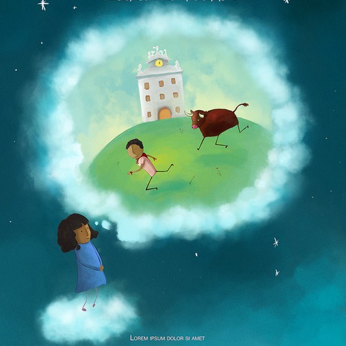 Cute book cover with the title 'Back Cover for Children Book'