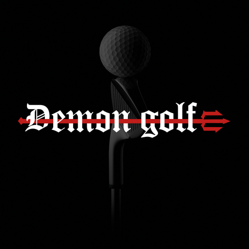 Gothic logo with the title 'Logo cocept for Demon Golf'