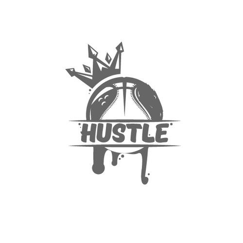 Bowling logo with the title 'Hustle'