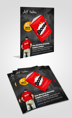 Promotional design with the title 'book promotion flyer'