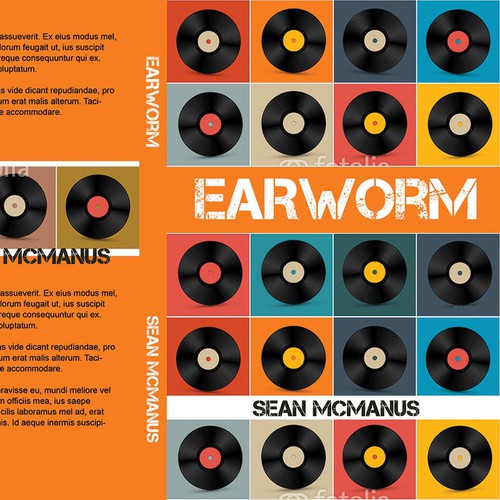 Music book cover with the title 'earworm book cover'