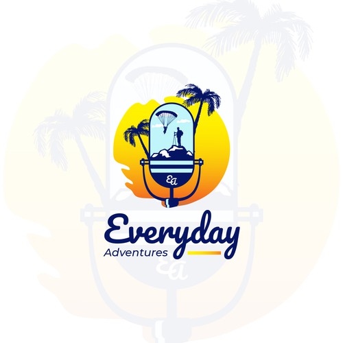 Extreme sport logo with the title 'Logo for extreme sports podcast'