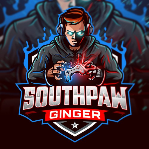 Gamer design with the title 'Southpaw Ginger'