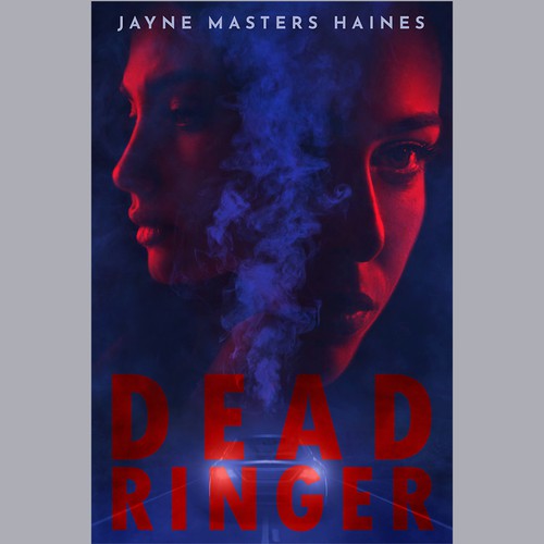 Psychological thriller book cover with the title 'Book cover art and design'