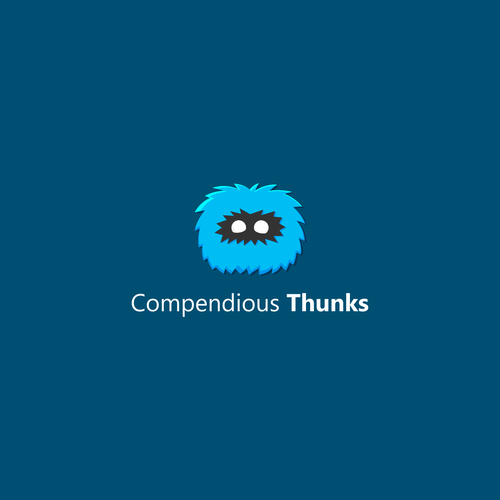 Monster logo with the title 'logo concept for compedious thunks'