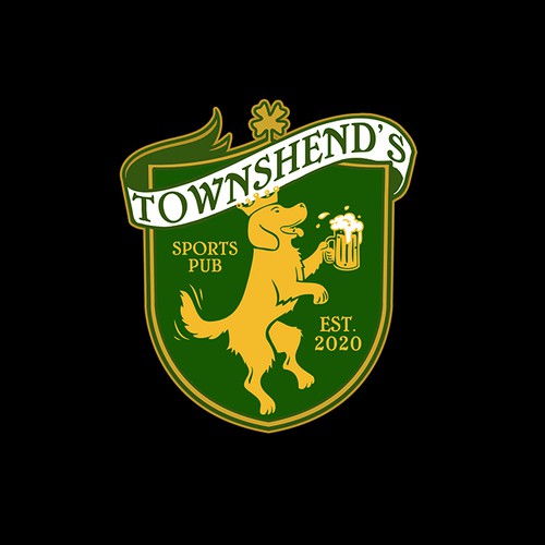 Irish pub design with the title 'logo for English/Irish style sports bar. '