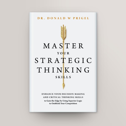 Strategic design with the title 'Minimalist Strategy Cover Design'