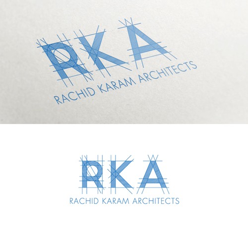Architect logo with the title 'Rachid Karam Architects'
