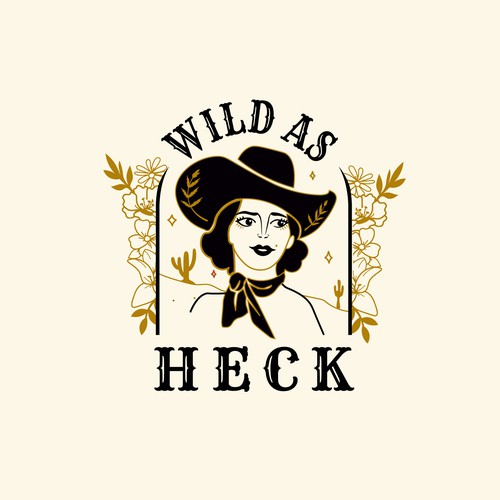 Boho chic design with the title 'Logo for a quirky fashion company'