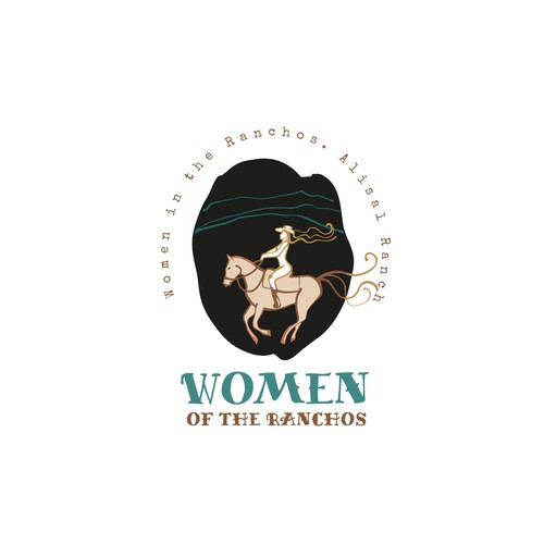 Spirit logo with the title 'Hand-drawn logo concept for Women of the Ranchos'