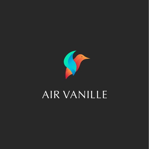 Air logo with the title 'Logo concept for an airplane company'