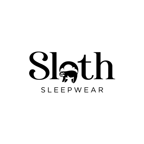 Sleep logo with the title 'Sloth Sleepwear'