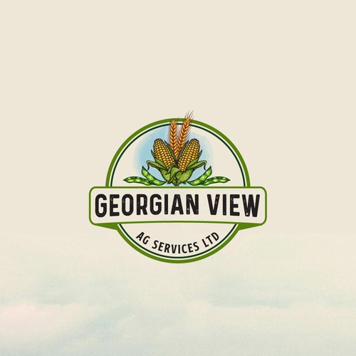 Brush pen design with the title 'Georgian View'
