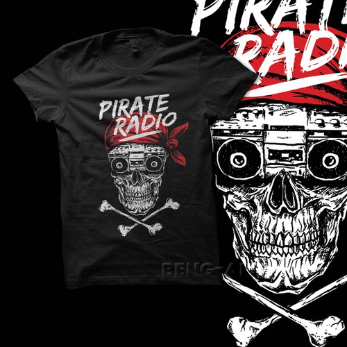 Pirate t-shirt with the title 'Tshirt design'