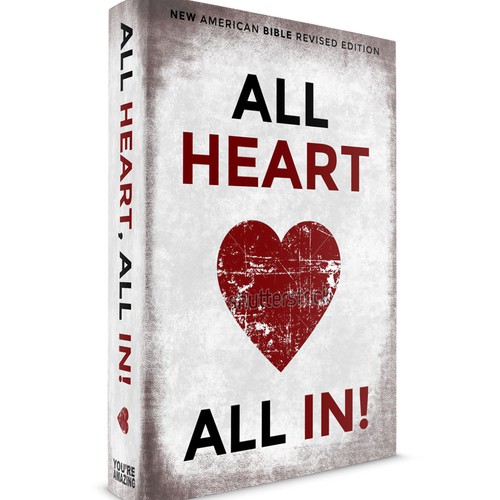 Bible book cover with the title 'Book cover for a Bible'