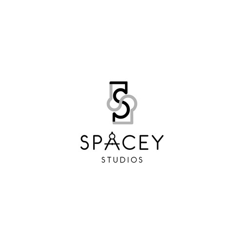 Art logo with the title 'Bold And Artistic Concept For Spacey Studio'