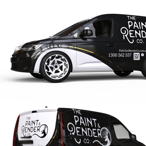 VW design with the title 'Car wrap - paint company'