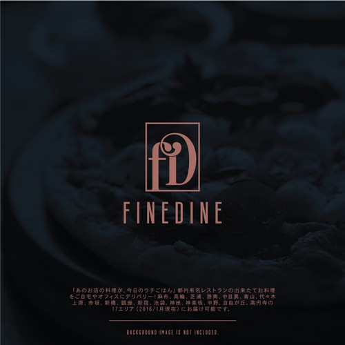 Asian design with the title 'FineDine '
