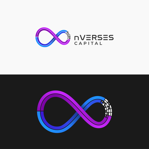 Infinity brand with the title 'Sophisticated logo for finance capital company'