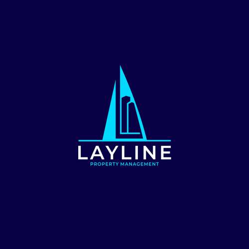 Yacht design with the title 'Logo Design For Layline Property Management'